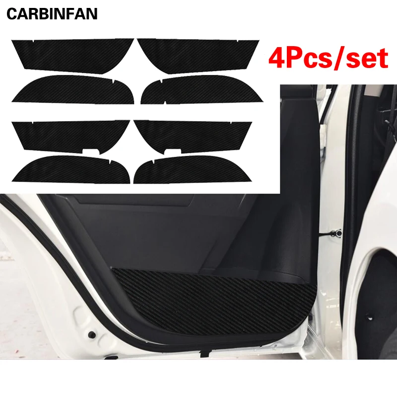 Стайлинг автомобиля Обшивка двери из углеродного волокна защита от ударов