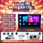 Автомобильная Мультимедийная система, Универсальная Автомобильная Мультимедийная система на Android 360, 2 Din, с Bluetooth, видеоплеером, GPS-навигацией, 8-ядерным процессором Carplay, 10,0