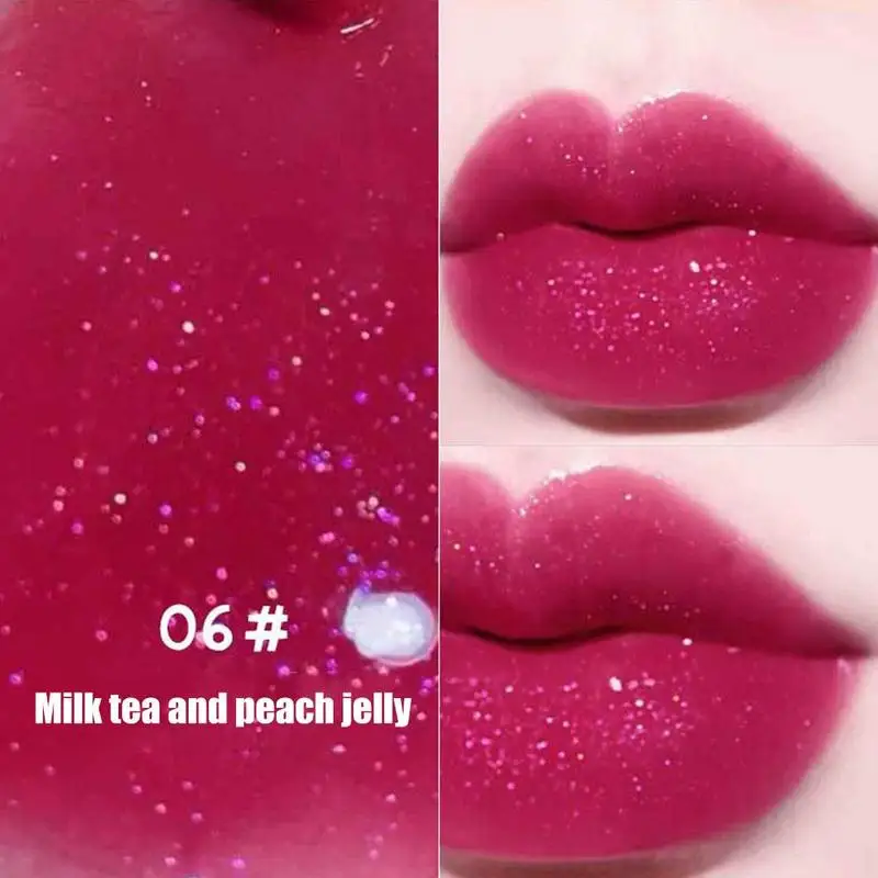 

Waterproof Non-stick Glitter Lip Gloss For Women Long-lasting Lip Easy Moisturing Fade Not Glaze To C1J3