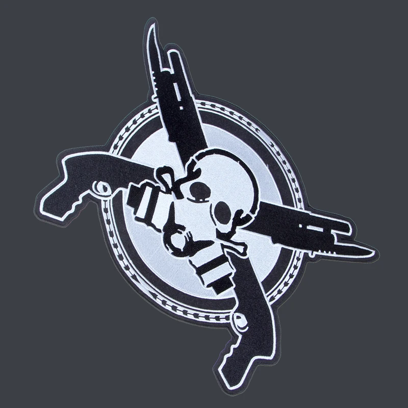 Нашивки с вышивкой черепа для мотоцикла клуба байкера 11 8 дюйма 30 см * 22 | Дом и сад