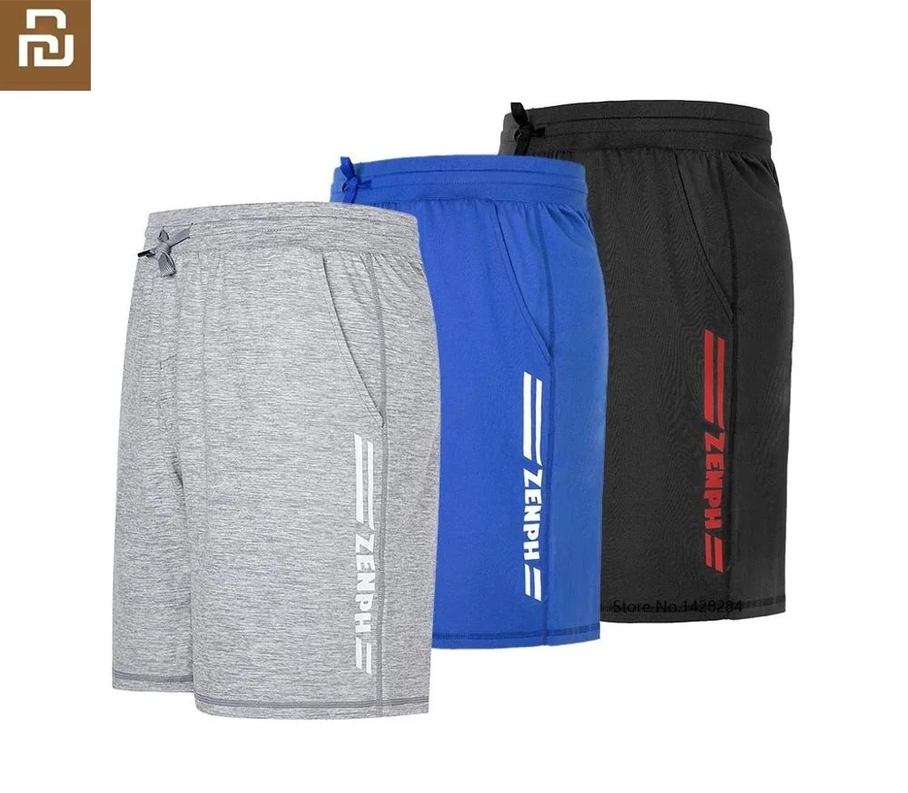 

New youpin Summer Men Casual Breathable Cool Shorts Male Comfortable Fitness short pants YKK zipper Sweatpants