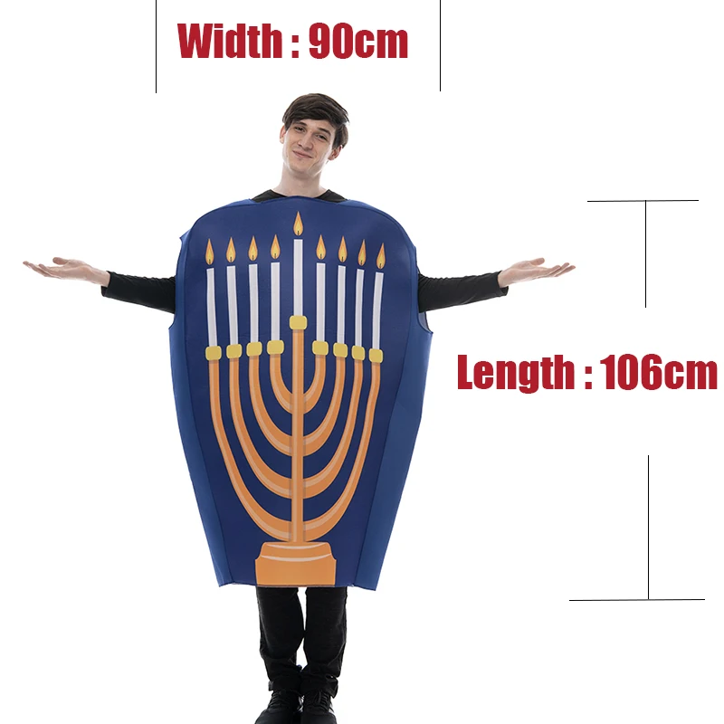 Мужской карнавальный костюм Reneecho orah Hannukah для Хэллоуина |