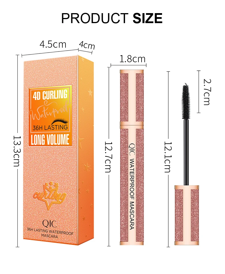 4D Тушь для ресниц макияжа удлинение черная густая Удлиняющая водостойкая