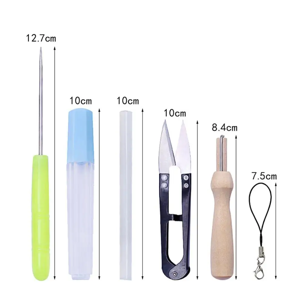 

Felt Tool Kit Handmade Useful Needle Felting Tool Package with 8 Different Colors Wool for Beginners Professionals