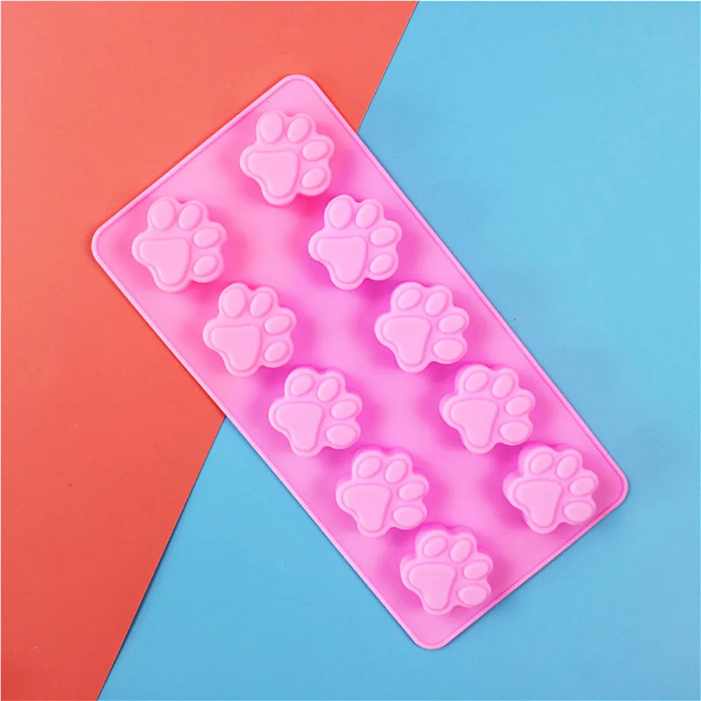 Лидер продаж новинка милый собака кот лапа Fondant (сахарная) изделия из сахара форма