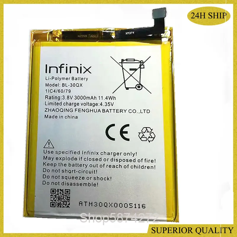 

High Quality 3000mAh BL-30SX battery for INFINIX BL-30SX mobile phone battery