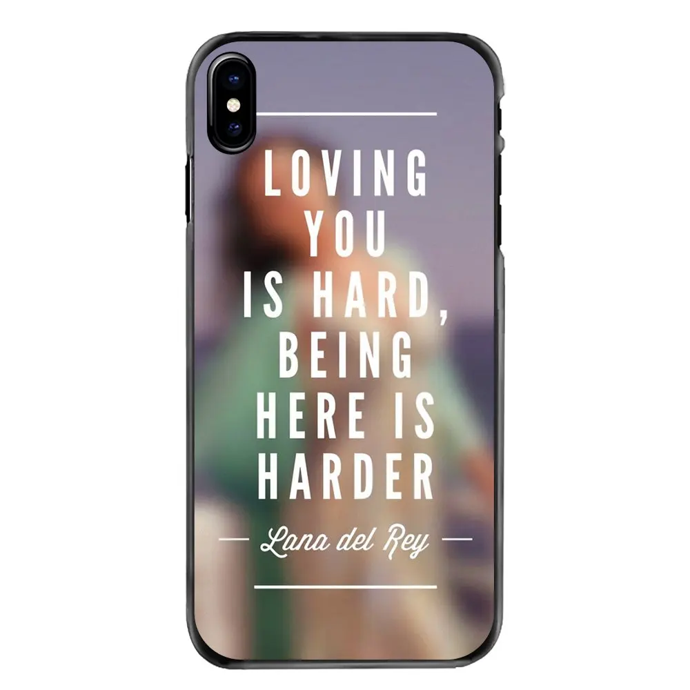 For iPhone 4 4S 5 5S 5C SE 6 6S 7 8 Plus X XR XS Max iPod Touch Accessories Phone Bag Case lana del rey lyrics Quote Print |
