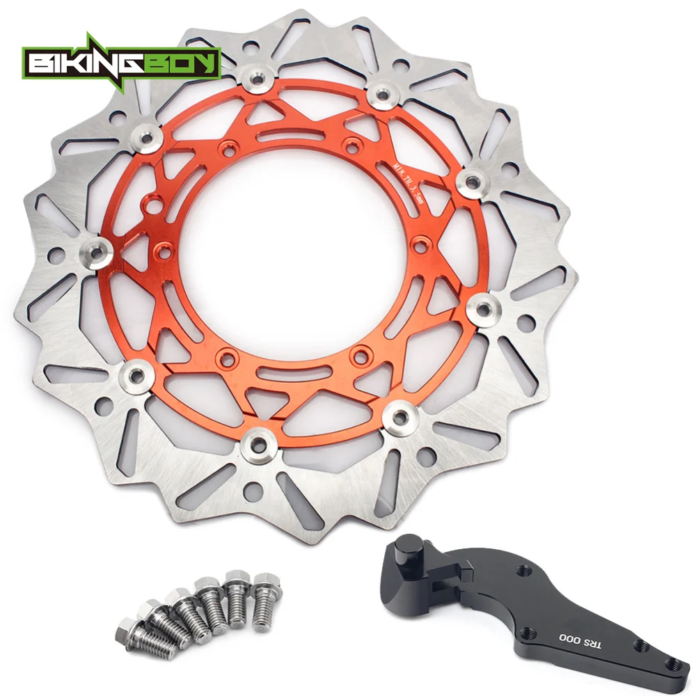 Передние тормозные диски BIKINGBOY 320 мм роторы болты для KTM 125 150 200 250 350 450 505 SX SXS