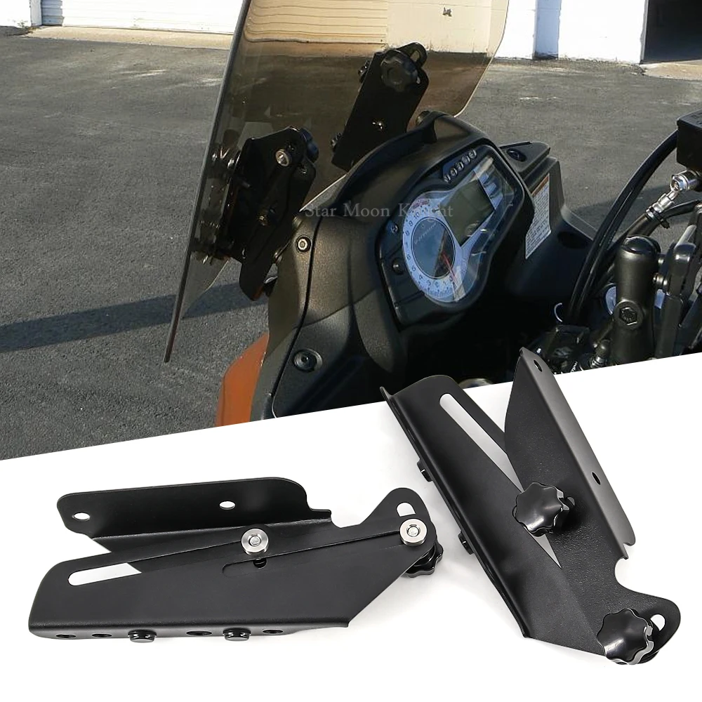 For Suzuki Vstrom DL1000 V-strom DL650 DL 650 DL 1000 adjusters windshield bracket support holder kits