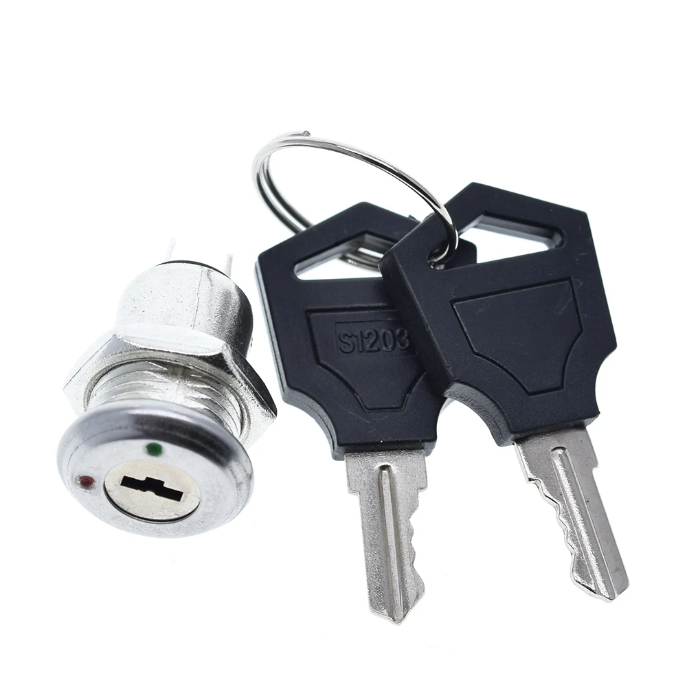 1 шт. 12 мм Нержавеющая сталь электронный переключатель с ключом вкл/выкл