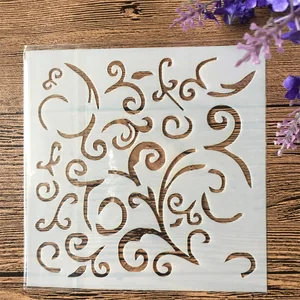 Трафареты для самостоятельного изготовления цветов и листьев, 13 см, настенная живопись, фотообои, карточный шаблон