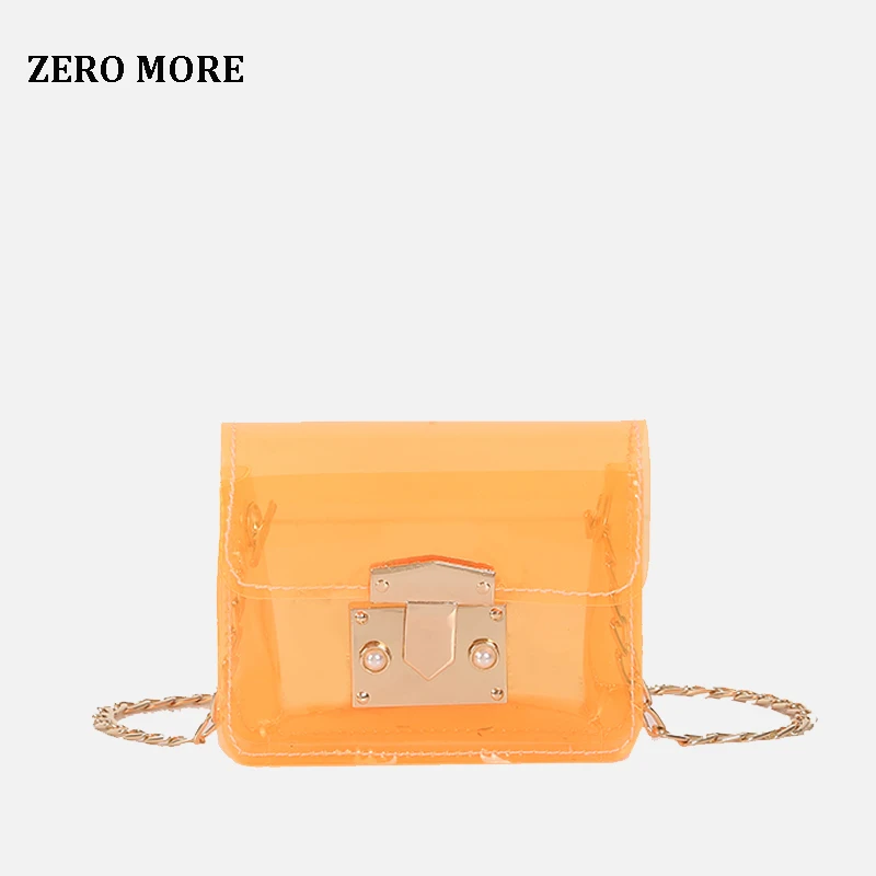 Прозрачная кошелек женский для девушек мини сумки с клапаном 2020 ПВХ дизайнерская