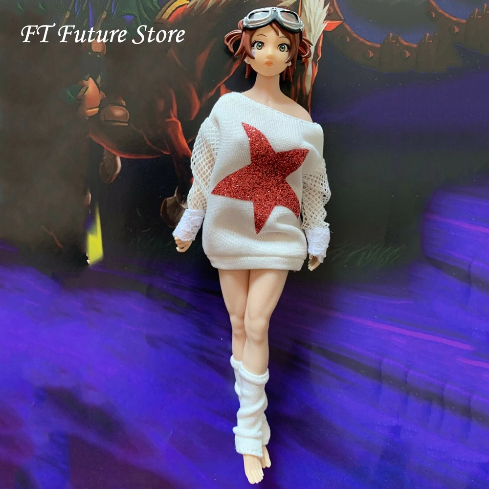 Женская белая одежда 1:12 аксессуар модная футболка толстовки комплект одежды