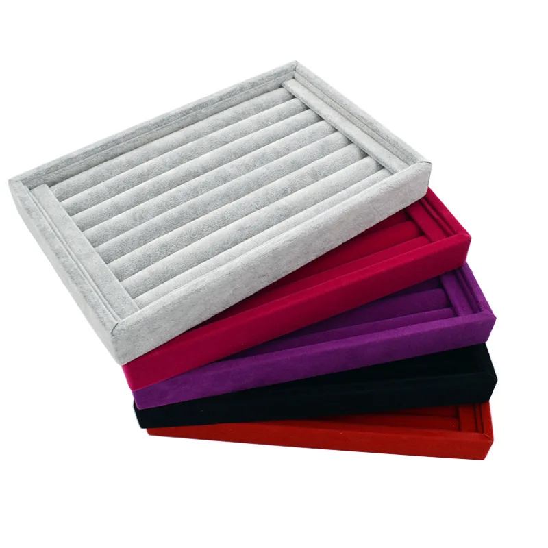 Новые бархатные подносы для украшений футляр сережек чехол и дисплей удобные