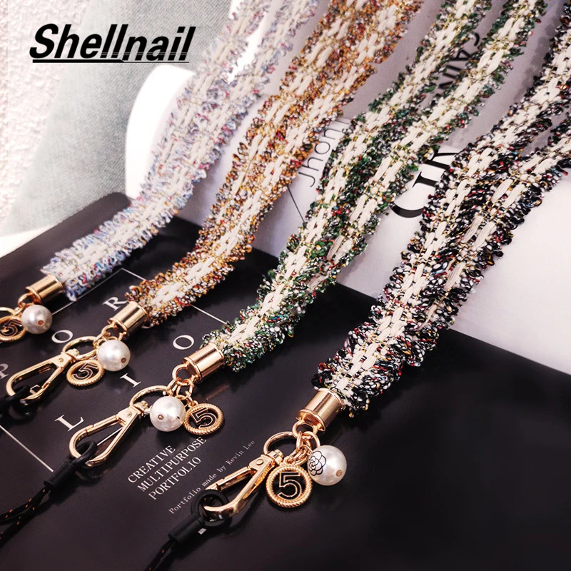 

SHELLNAIL Mobile Phone Lanyard Female Hanging Neck Pendant Long Key Chain Hanging Phone Case Straps Universal Anti-lost Lanyard