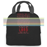 ezekiel 2517 the path of the righteou pulp fiction mens new women men portable insulated lunch bag adult