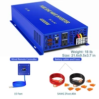 4000W Continuous 8000W Peak True Pure Sine Wave Solar Power Inverter 12V 24V 36V 48V DC TO AC 110V 220V Off-grid Inverters