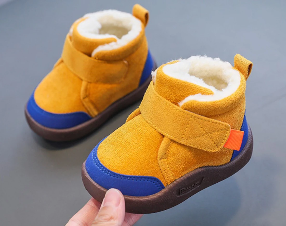 

Kids Boots Boys Warm Round Toe Wide Space Ankle Shoes Girls Fur Winter New ботинки Botas de Neve Rose Niña Children SandQ Baby