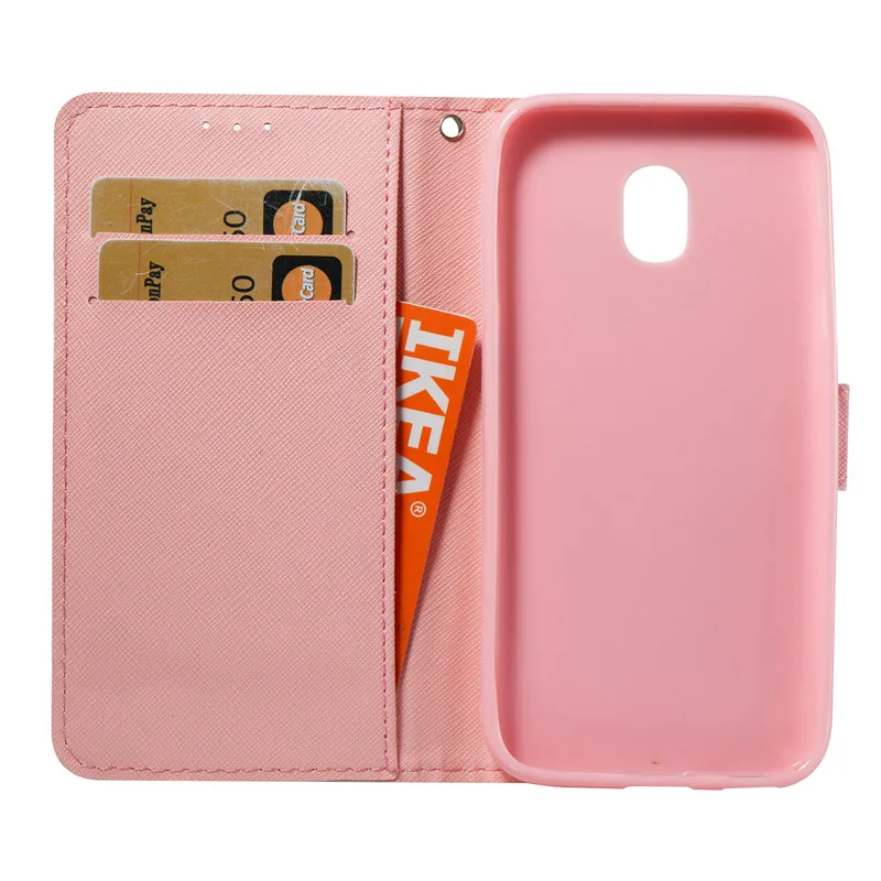 3D мраморный Плетеный Бумажник кожаный чехол для телефона Samsung Galaxy J3 J5 J7 2017 года Eur