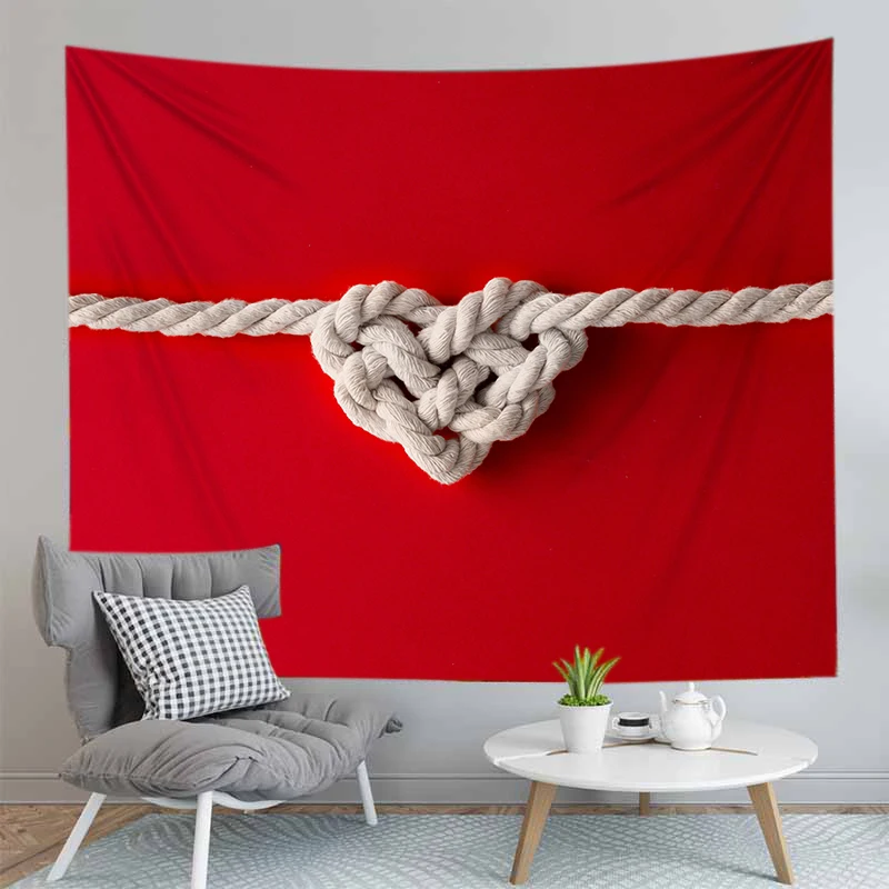 

Heart Wall Hanging Carpet Tapestry Sea Beach Cloth Mat Blanket Home Decoration