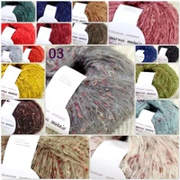 sale 2skeinx50gr luxury fluffy soft new mohair shawls hand knit crochet yarn 825 2