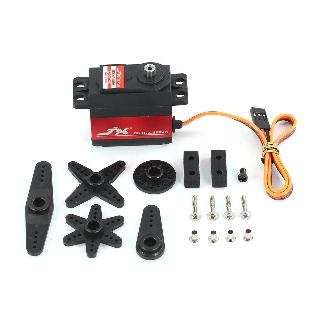JX PDI-6221MG металлический RC сервопривод 4 8 V-6V 0.16sec/60 цифровой 20 3 kg крутящий момент