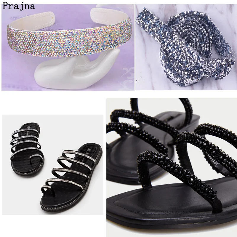 1 ярд лента из стразов горячая фиксация Кристальные Стразы для аппликации