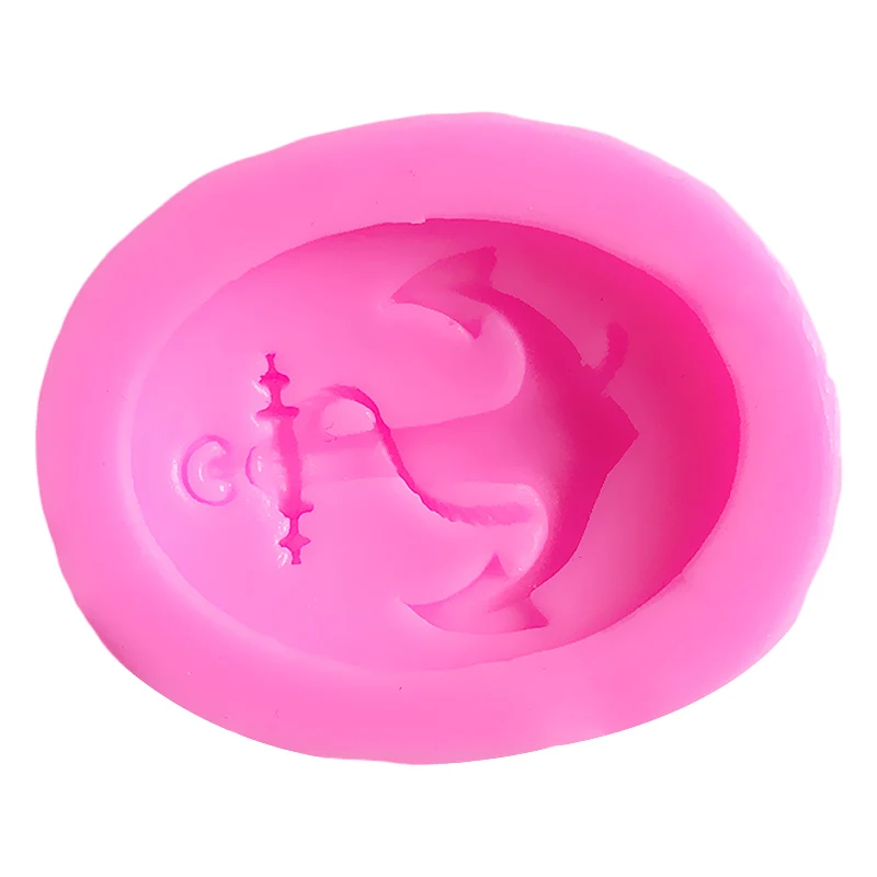 Симпатичная силиконовая форма для маффинов с якорем мыла инструменты украшения