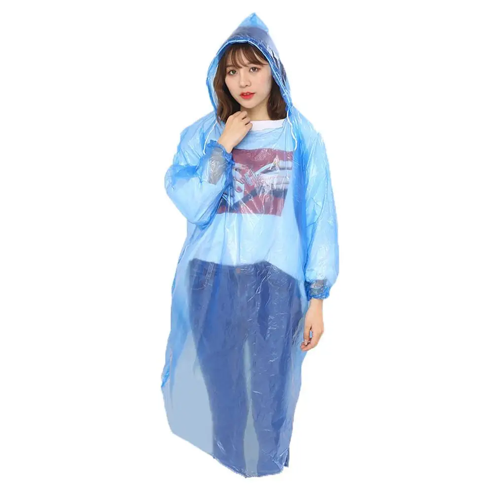 Одноразовый дождевик для улицы Пешие прогулки горный защитный одноразовый