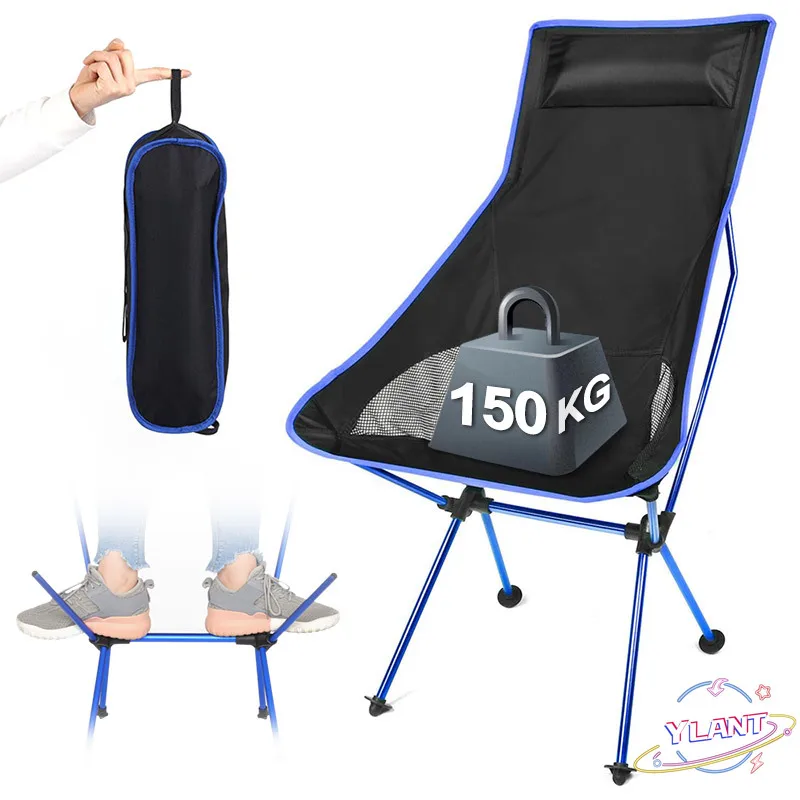 Fiyat SWT Kamp Balıkçılık Barbekü Seyahat Ay Sandalye Ultralight Genişletilmiş Yürüyüş Piknik Ev Ofis Koltuğu Açık Taşınabilir Katlanır Sandalye