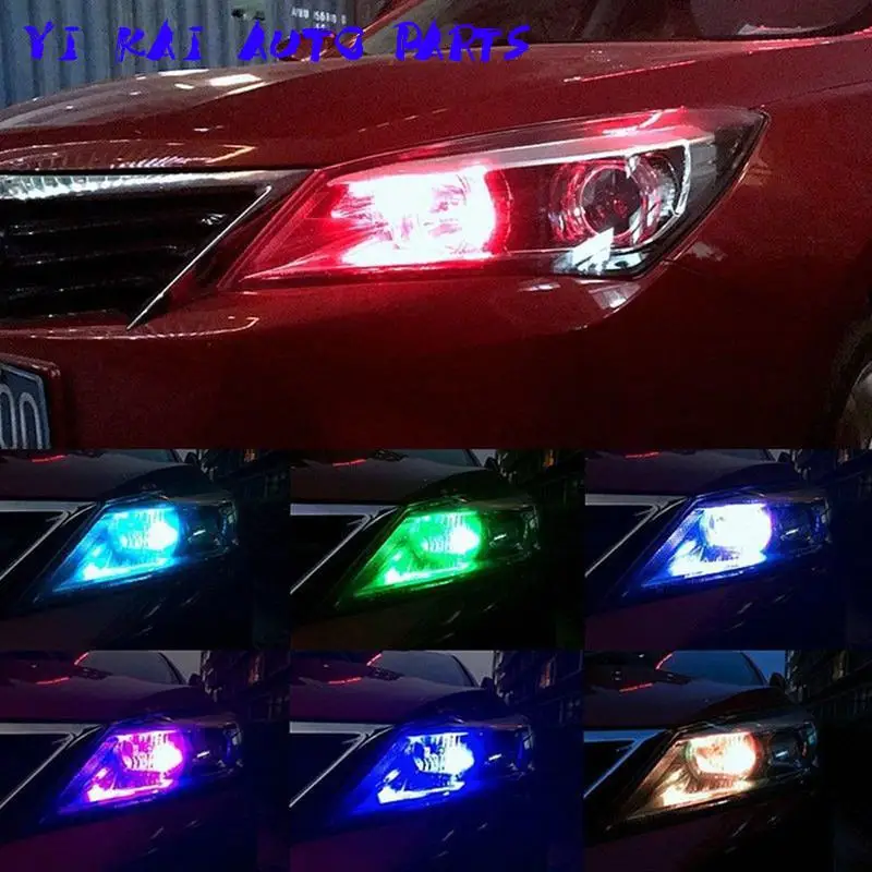 Автомобильный Стайлинг 12 В автомобильный RGB светодиодный T10 W5W 5050 SMD сигнальный