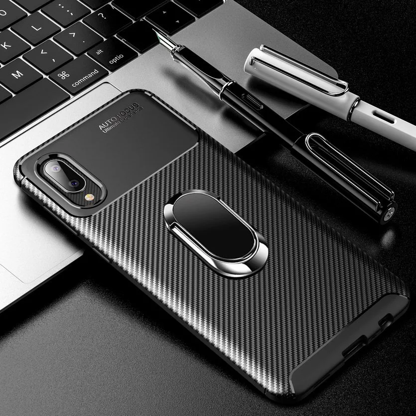 

Роскошный чехол-держатель для телефона Samsung Galaxy A02 M02 A32 5G A02S, мягкий силиконовый чехол с кольцом на палец для A12 A72 A52 A42