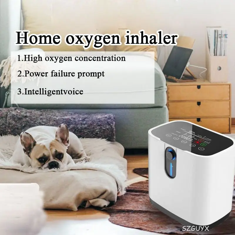 

1L-7L Home Care Oxygene Concentrator Portable Lightweight Nebulizer Low Operation Noise Oxygen Generator Machine