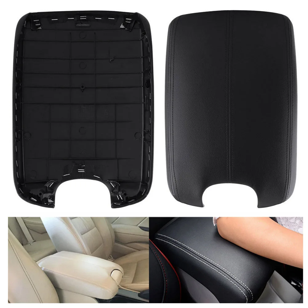 

Black Car Armrest Center Console Lid Cover Synthetic Leather For Honda Accord 2008 2009 2010 2011 2012 2013