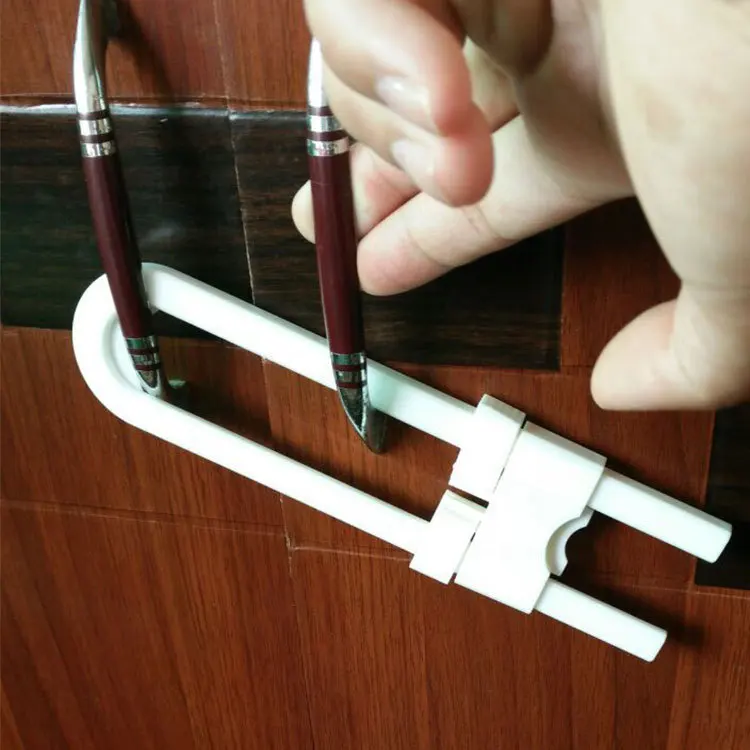 Cerradura de seguridad en forma de U para beb&eacute;, cierre de seguridad para puerta de armario para ni&ntilde;os, superventas, 1 ud.-0