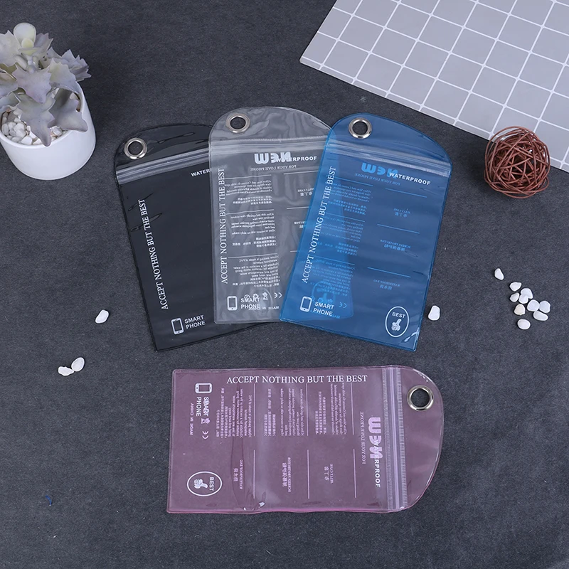 

5pcs Waterproof Bag Dry Bag for Cellphone ID Card Mobile Phones Swimming Surfing Outdoor Rafting Drifting Phone Card Case