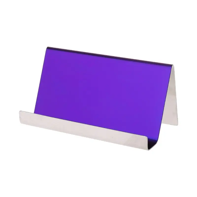 

High-End Stainless Steel Business Name Card Holder Display Stand Rack Desktop Table Organizer 2 Colors N1HD
