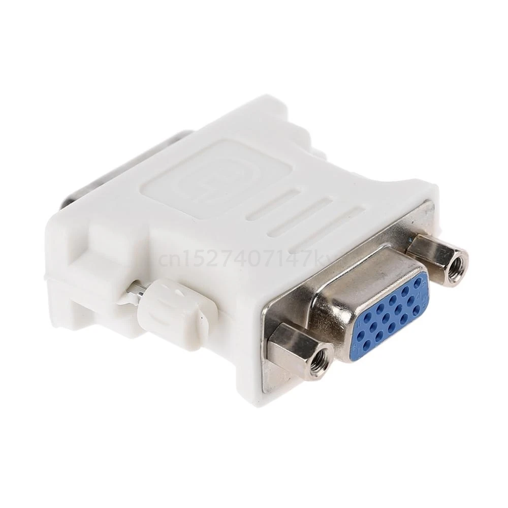 

Портативный высококачественный 15-контактный VGA Женский DVI-D адаптер конвертер ЖК-дисплей