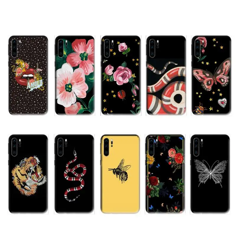 

Fashion Tiger Designer Phone Case For Huawei P20 P30 P40 Pro Mate 10 20 30 Pro Lite P Smart Y 6p 8s 9s 2019 Plus Nova 3I Funda