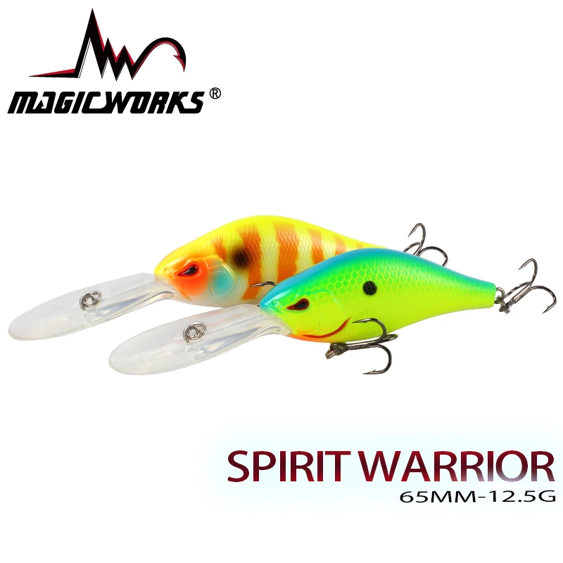 

MAGIC WORKS Hot Model Crankbait Floating Fishing Lure 65mm Hard Bait Wobbler Quality Professional Artificial Lure Bait Tackle