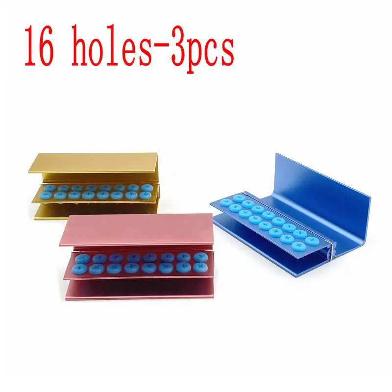 3 шт. держатель для зубных боров с 16 отверстиями корпус высокоскоростных и