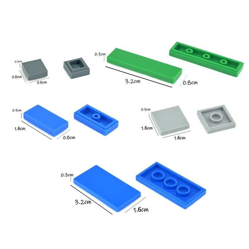 Конструктор сделай сам 2*2 фигурка кирпичи керамическая плитка 2x2 образовательные