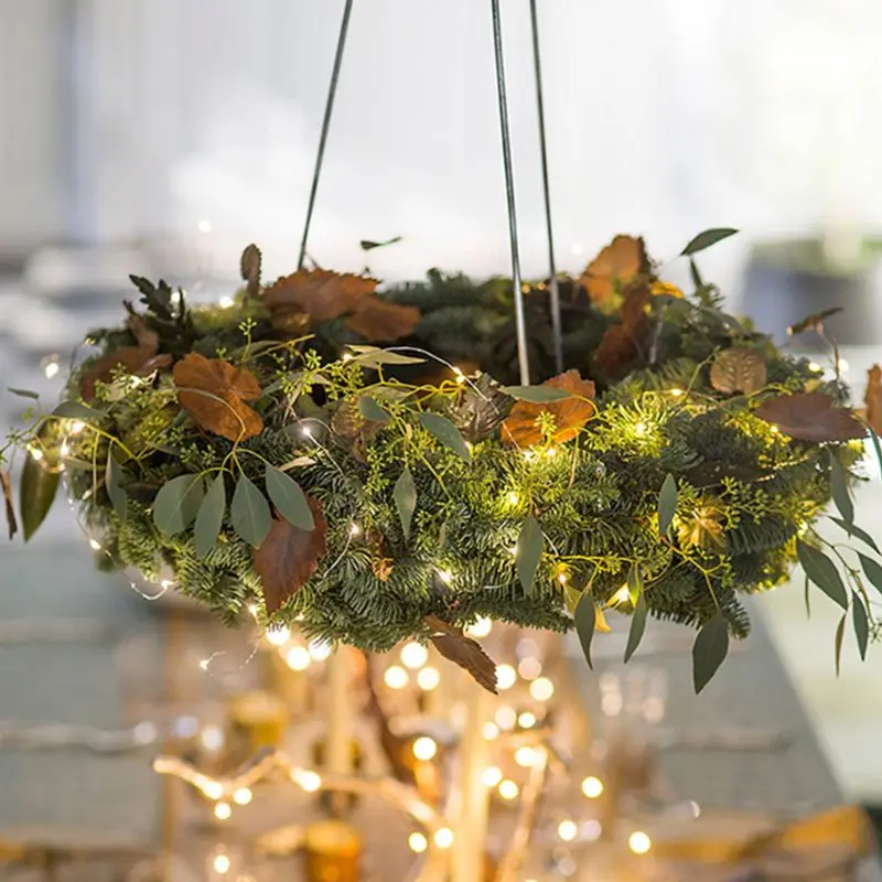 

Decorative Twinkle Starry Lights 10 Strands 200 LED Waterfall Tree Vine String Lights Silver Wire Branch Lights for Bedroom