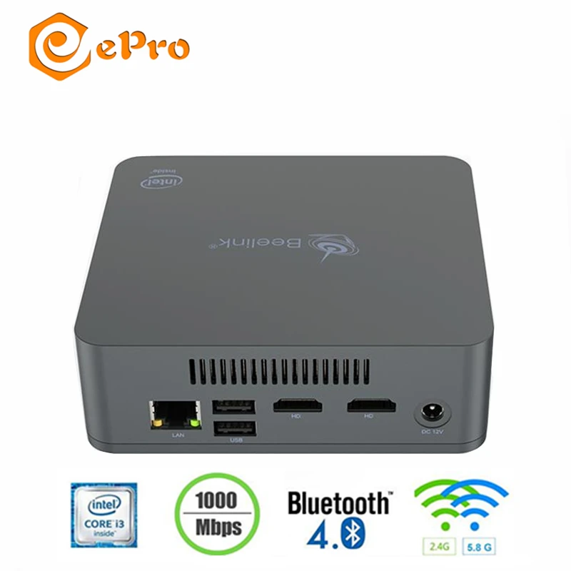 Beelink U55 Мини ПК в i3 5005U двухъядерный 8 Гб 256 ГБ 512 HD Graphic 5500 Win10 2 4G 5 8G WIFI MINI PC BT4.0|Мини ПК|