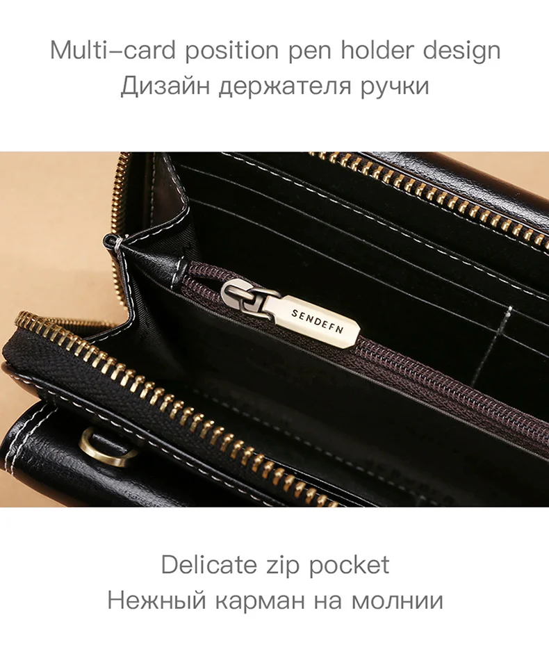 Роскошный бренд, женский клатч, коровья кожа, кошелек, Женский Длинный кошелек, Женский кошелек на молнии, ремень, сумка для денег, кошелек для Iphone 7-8