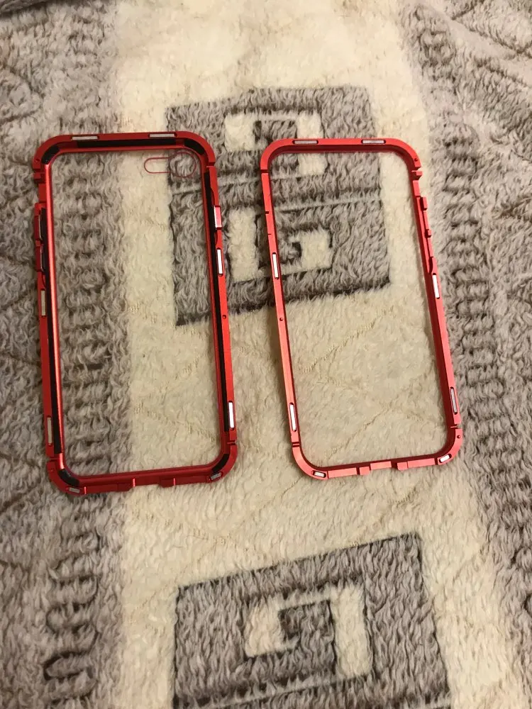 Luxury Magnetic Adsorption Metal Phone Case Funda For iPhone 6 6s 8 7 Plus X XR with Tempered Glass Magnet Cover Flip Capa |