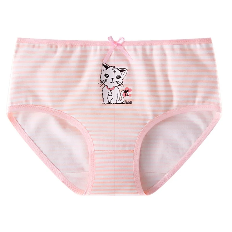 Повседневные штаны для маленьких девочек От 3 до 13 лет хлопковые милые трусики с