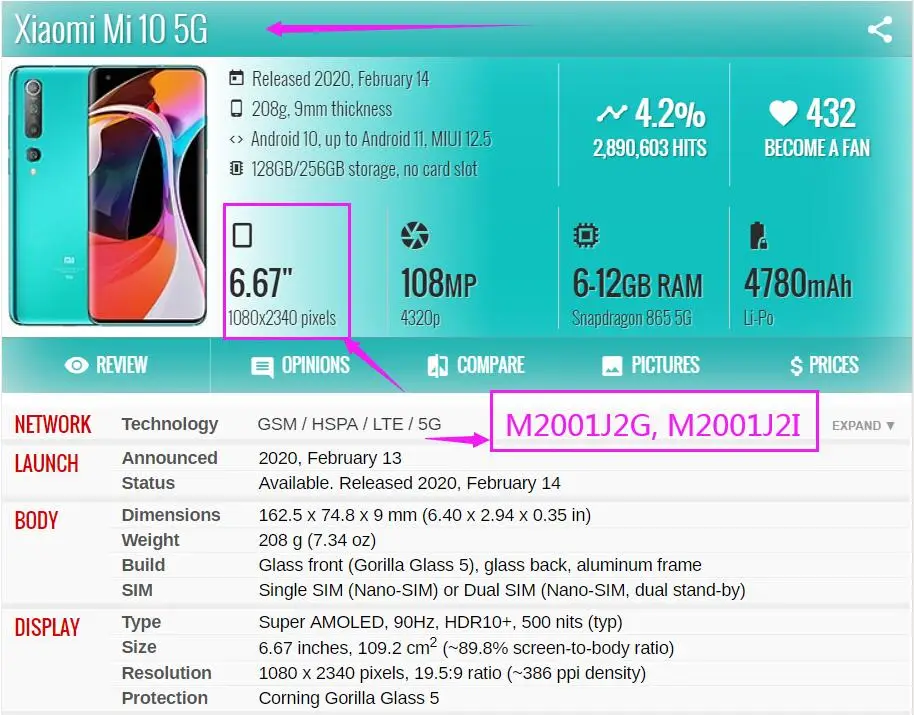 Pantalla LCD de 6,67 "para Xiaomi Mi 10 PRO 5G M2001J1G, montaje de digitalizador con pantalla t&aacute;ctil, repuesto para tel&eacute;fono Xiaomi Mi10 LPDDR5-2