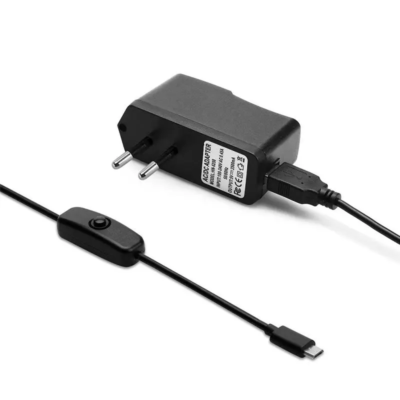 Кабель адаптер питания для зарядного устройства 5 В 2 А телефона и Micro USB с