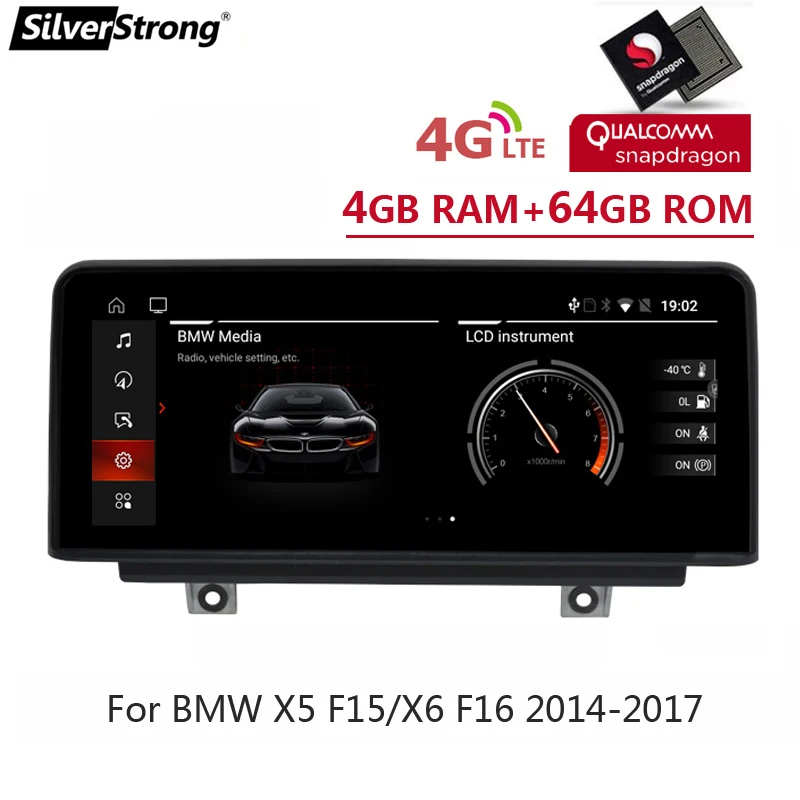 1920*720pixel Radio For BMW X5 Android F15 CarPlay X6 F16 Qualcomm 8core Auto Navi 4G LTE iDrive Steering Support - купить по